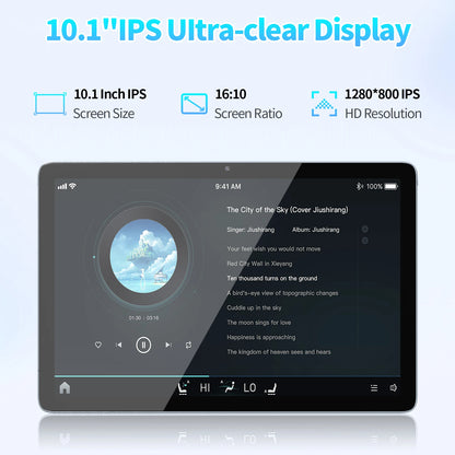 PRITOM Android Tablet with Keyboard, Android 15 Tablet with 16GB(4GB Physical + 12GB Virtual)+128GB+1TB Expand, 10 Inch Tablet PC with 8-Core, 5G WiFi, 8000mAh, 2-in-1 Tablet with Case, Mouse, Stylus(Black)