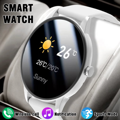 2026 Smartwatch/Fitness Band with Wireless Calling, Multiple Sports Modes, Music Control, Sedentary Reminder, Wallpaper, Weather Updates, Suitable for Android & Iphone