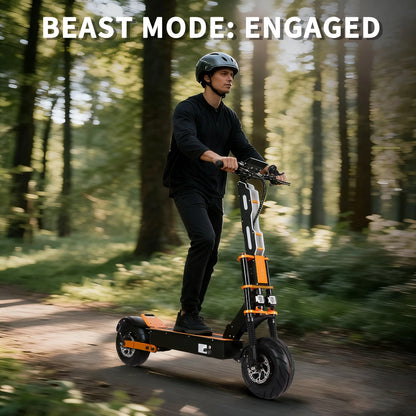 Toursor X8P Electric Scooter 60V 40Ah 10000W Dual Power 60MPH with LCD Lights (No additional off-road tires are provided in the US region)