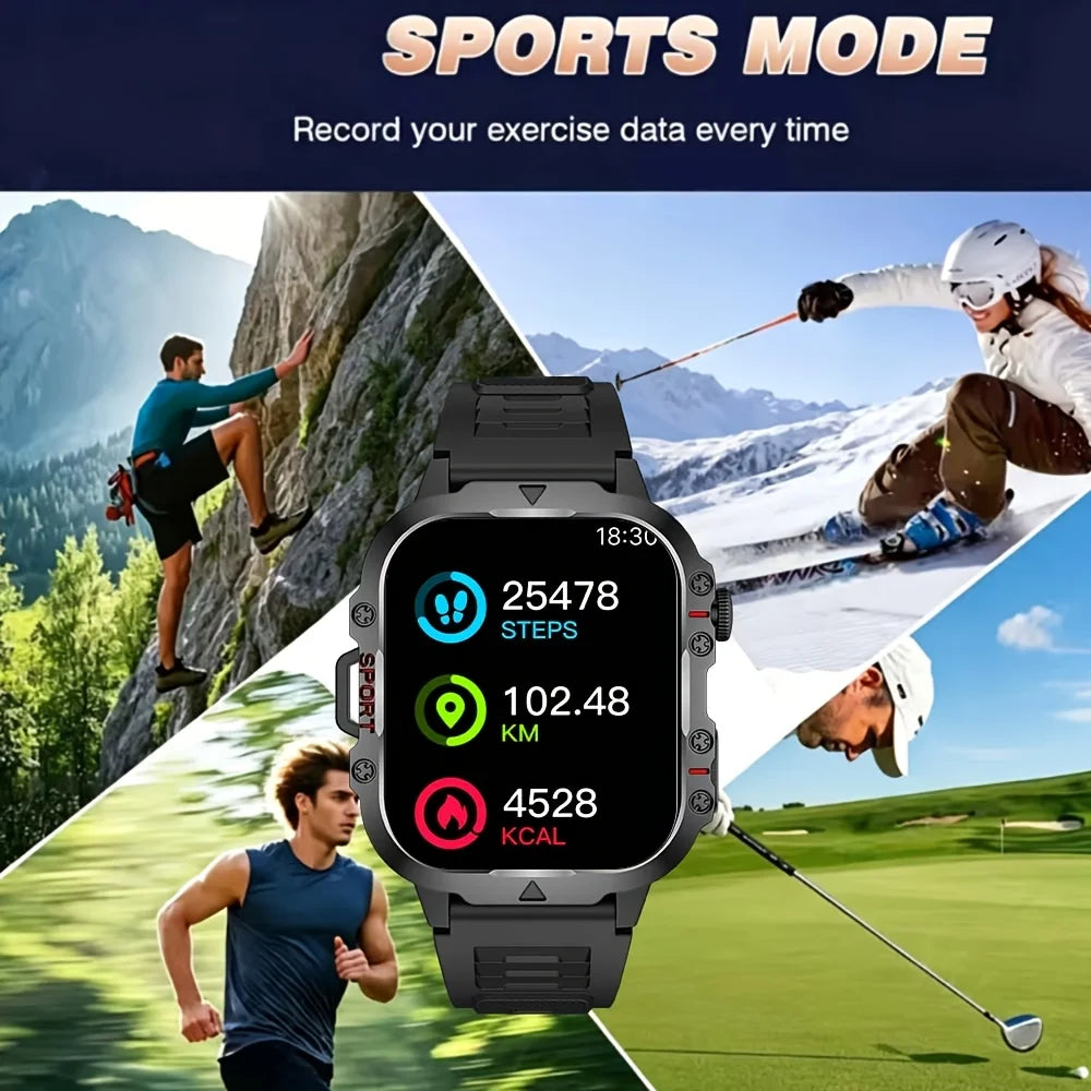 2026 Smart Watch, Supporting Wireless Calls, Multi-Sports Modes, Music, Reminders, Wallpapers, Weather, USB Charging, Multifunctional Wearable, Compatible with Iphone And Android, Unisex, Ideal Holiday Gift for Friends, Lover