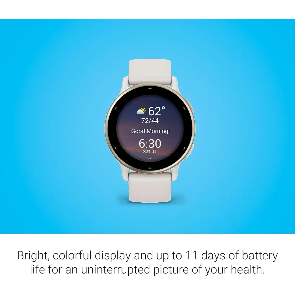 Health and Fitness GPS Smartwatch with AMOLED Display and Up to 11 Days Battery Life