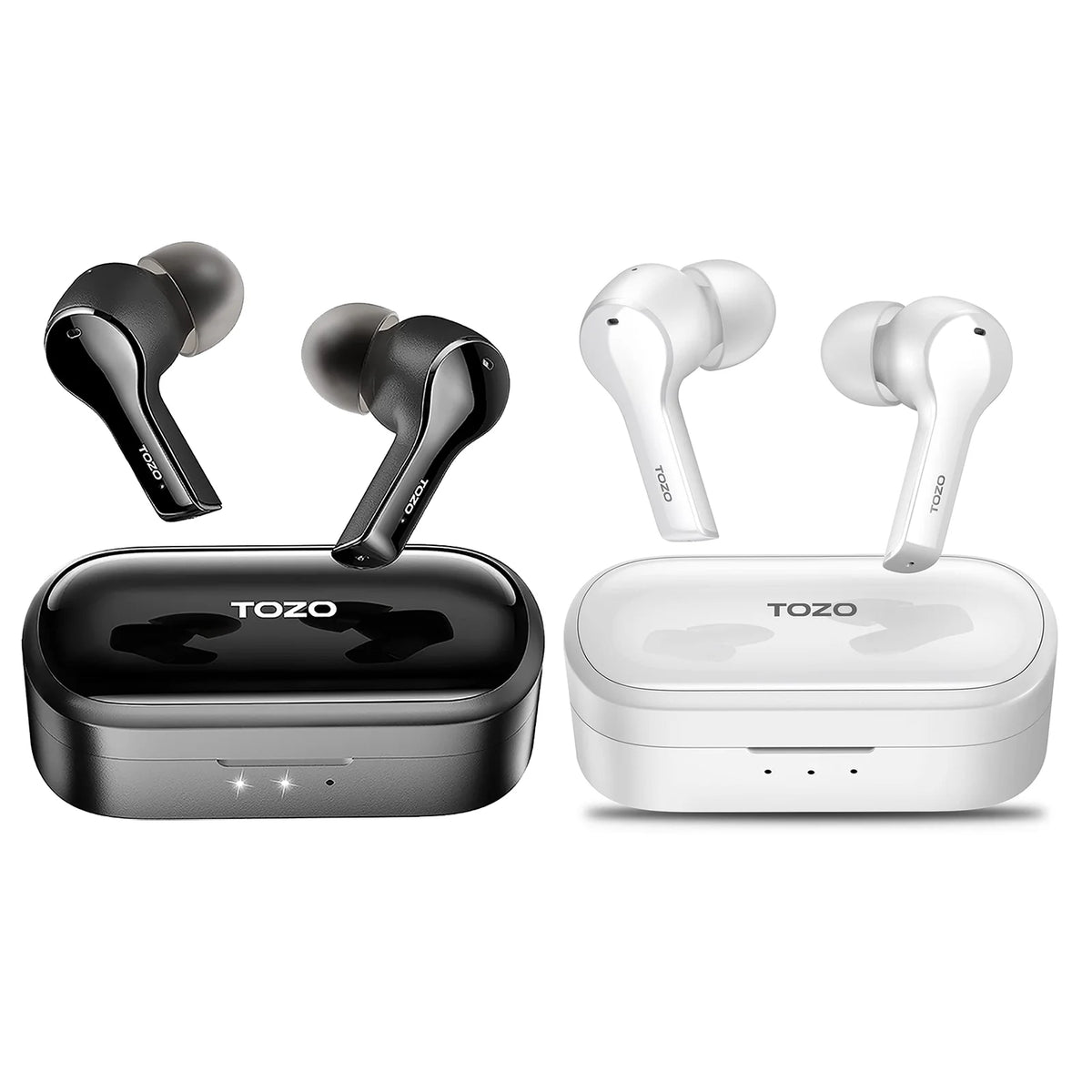 Refurbished TOZO T9 True Wireless Earbuds ENC Calls AI Noise Cancelling with 4 Mics Headphones Deep Bass IPX7