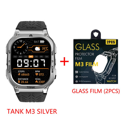 Original KOSPET TANK M3 Smart Watches For Men Smartwatch Women 480mAh Electronic Digital Fitness AMOLED AOD Bluetooth Watches