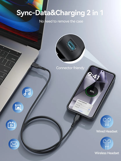 NEWDERY 8000mAh Battery Case For Samsung Galaxy S25 Ultra S25 Plus S25FE Wireless Charging Charger Case 18W Fast Recharging Power Bank Cover