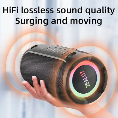 ZEALOT-S76 50W Portable Bluetooth Speaker Wireless Waterproof Outdoor IPX6 Stereo Bass Music Track Speaker Sound Box
