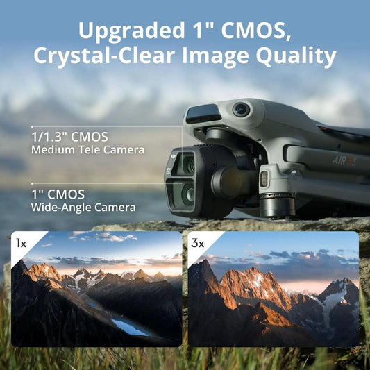 DJI Air 3S Drone with RC 2/RC-N3 Remote Controller - Drone 4K Professional Imaging Dual Camera (1" CMOS & 1/1.3"), 4K/60fps HDR, Omnidirectional Obstacle Avoidance, O4 FHD Transmission for Professional Aerial Photography & Co