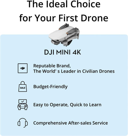 DJI Mini 4K Drones with a Camera | Drone 4K Professional Imaging Ultra-Light 4K 30FPS 3-Axis Gimbal 31Mins Flight 10KM Transmission 3 Batteries