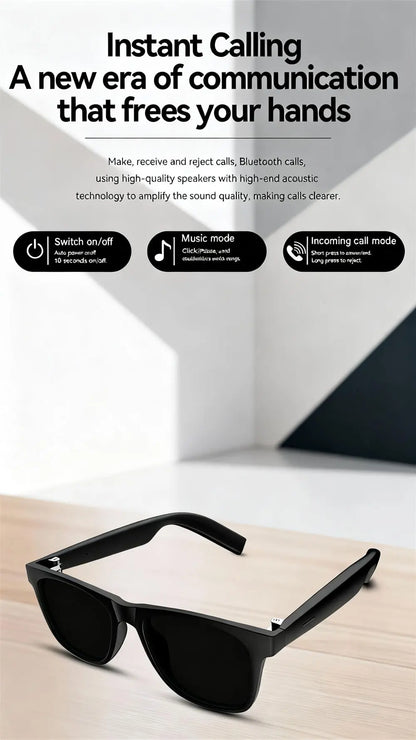 New D11 Smart Glasses AI Shooting Video Recorder Voice Assistant Music Bluetooth Connectivity Anti Blue-Light Sunglasses