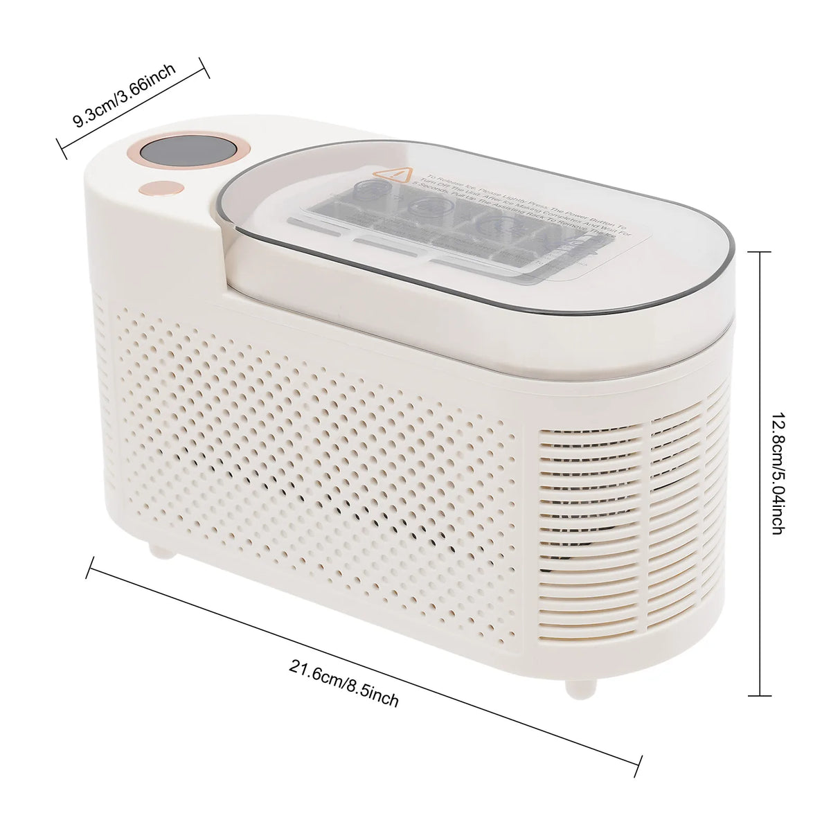 12V Portable Mini Ice Maker Machine Fast Ice‑making Countertop Ice Cube Maker for Car RV Camping Travel Home