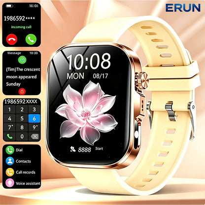 New Big Screen Smart Watch-2026, 5.11 cm Full Touch Screen, Wireless Calling/texting/multiple Sports Modes, with Outdoor LED Light Buttons, USB Rechargeable, Alloy Case/metal, 2 Replaceable Straps, Activity Tracking Watch, Gi