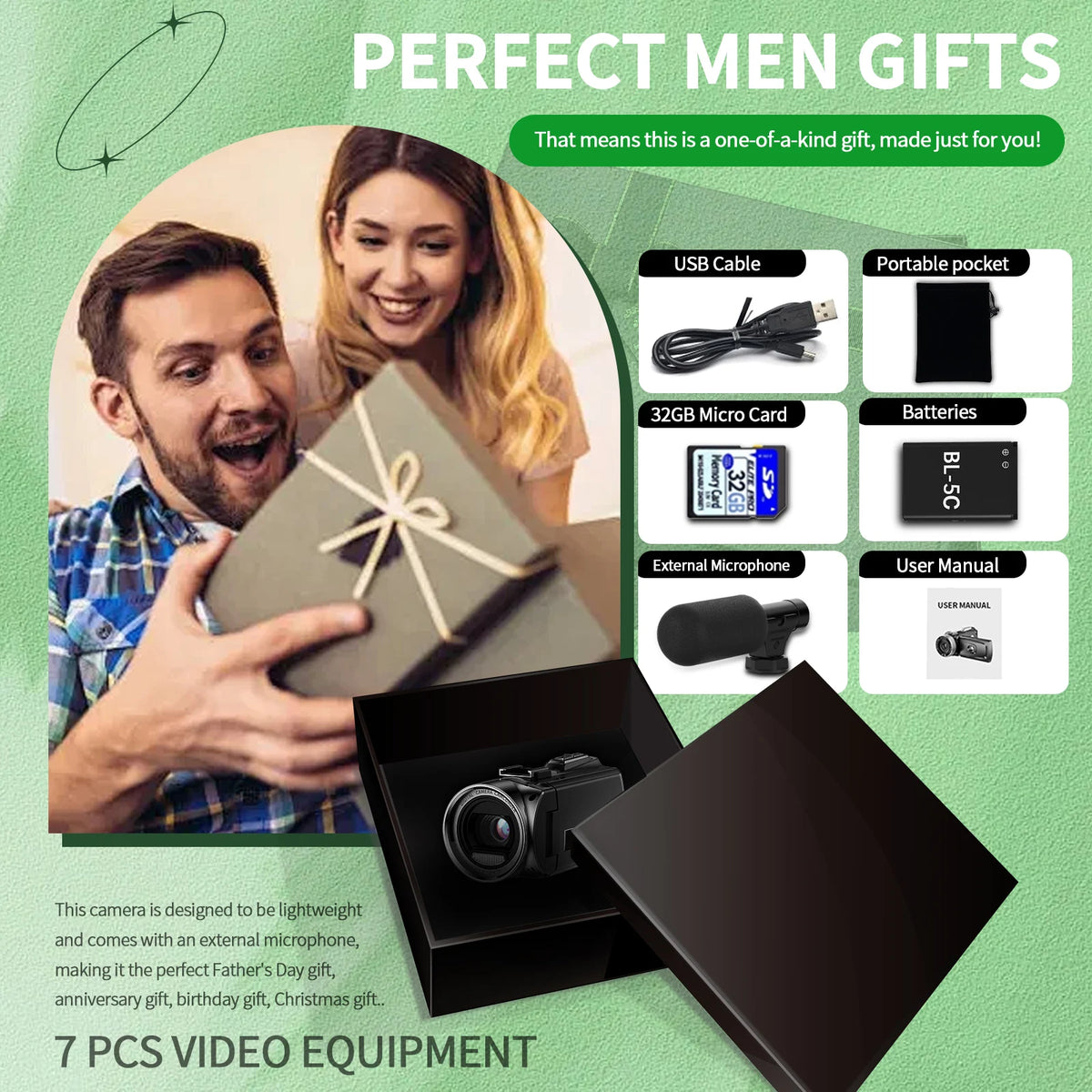 48mp 4k High-Definition Handheld Dv Camera - Professional Vlog Recording Equipment - 18x Digital Zoom + 3-Inch 270° Flip Screen - With Noise Reduction Microphone - Intelligent Anti-Shake Function - Comes With 32g Sd Card