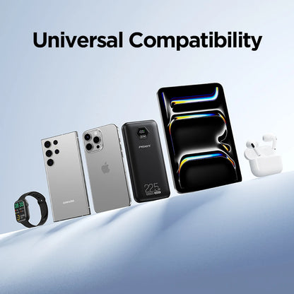 PISEN 10000mAh Fast Charging Power Bank PD 20W SCP 22.5W Lightweight Charger USB C External Battery for iPhone Xiaomi Huawei