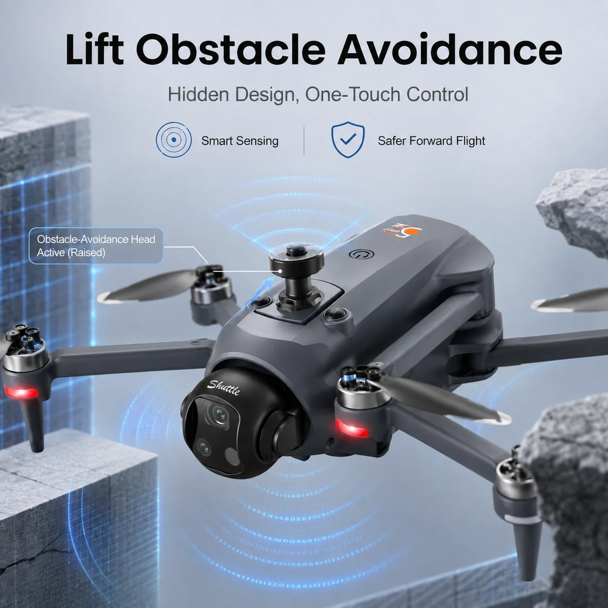 GPS Drone With 5G Screen Remote Lift‑Type Obstacle Avoidance Airdrop Function 180° Electric Adjust Camera Brushless 2KM 5G FPV Quadcopter