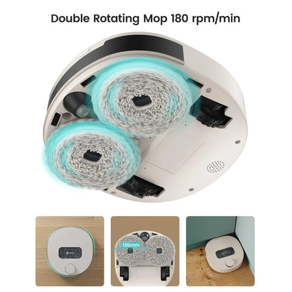 Lidar Navigation Self-Cleaning Robot Vacuum Mop 5L Large Tank Smart Home Cleaner Compatible with Alexa