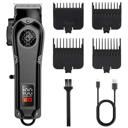 Professional Barber Electric Hair clipper LED display screen UBS charging Trimmer Powerful electric hair clipper trimmer tool
