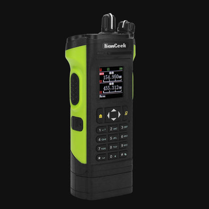 HAMGEEK APX-8000 Green 12W 128CH VHF UHF Walkie Talkie Dual Band Radio Dual PTT and Duplex
