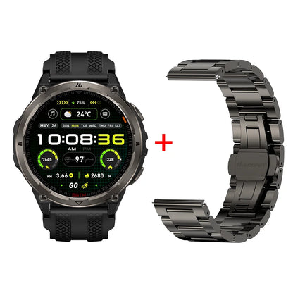 KOSPET ORB 2 Rugged Smartwatch for Men Dual Band GPS L1+L5 AMOLED 1.43" Military Watch 5ATM IP69 LED Flashlight 170+ Sports