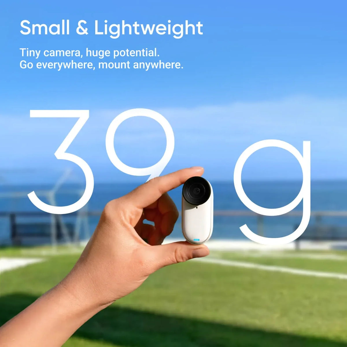 Insta360 GO 3S Tiny Action Camera Refurbished 4K 30FPS FlowState Stabilization 10M Waterproof Digital Camera for Vlogging WiFi Bluetooth With Action Pod Touch Screen