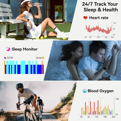 Women's Fitness Tracker Smartwatch: Waterproof Bluetooth Activity Monitor with Heart Rate and SpO2 for Android/iPhone