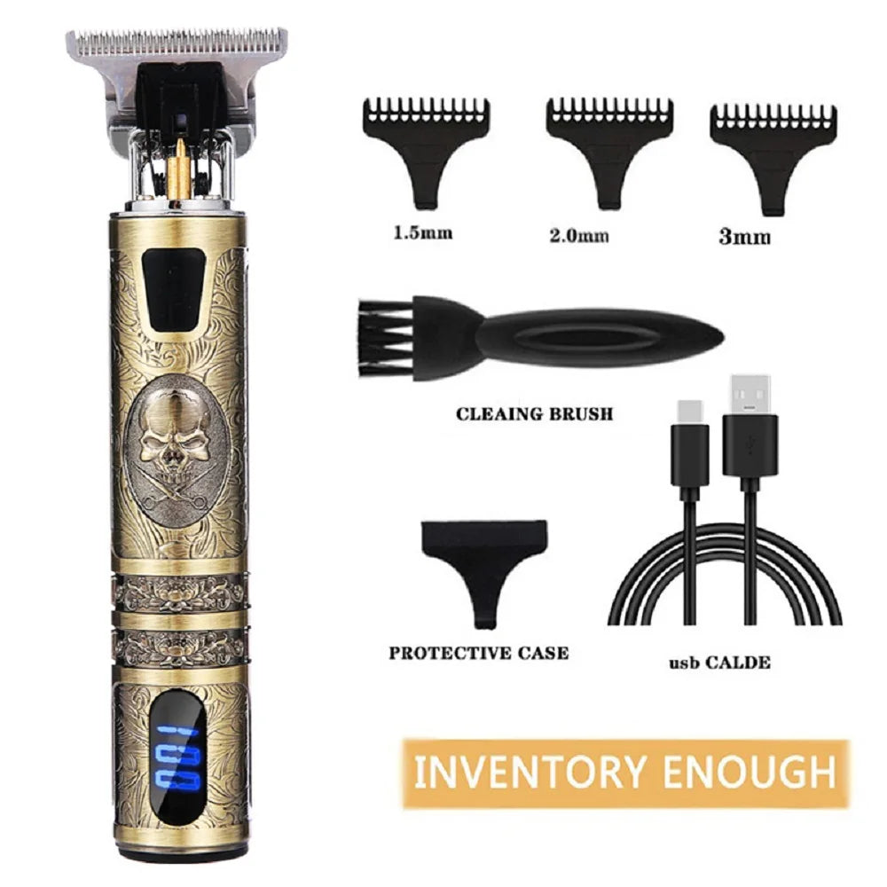 T9 Hair Clipper Repair Beard Shaving Body Hair Trimmer Clippers Electric Machine Men Haircut Machine 0mm Barber Shaver US STOCK