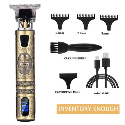 T9 Hair Clipper Repair Beard Shaving Body Hair Trimmer Clippers Electric Machine Men Haircut Machine 0mm Barber Shaver US STOCK