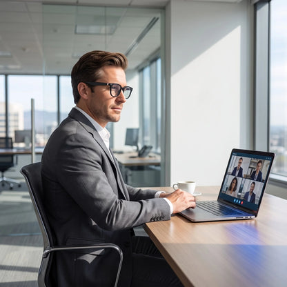 Smart AI Translation Glasses, Ultra‑Light Portable Eyewear Supporting 164 Languages, Photochromic Lenses, Open‑Ear Design for Hands‑Free Calls & Music, for Travel Sports Daily Use