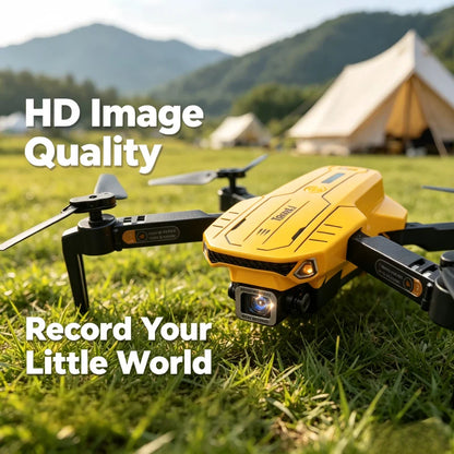 TONGLI Portable Foldable RC Drone Quadcopter, HD Camera with Gesture Photo Control, Headless Mode, Stable Altitude Hold Hover, Long-Range Wi-Fi FPV Transmission, Durable Build, Beginner-Friendly Outdoor Recreational Aerial RC