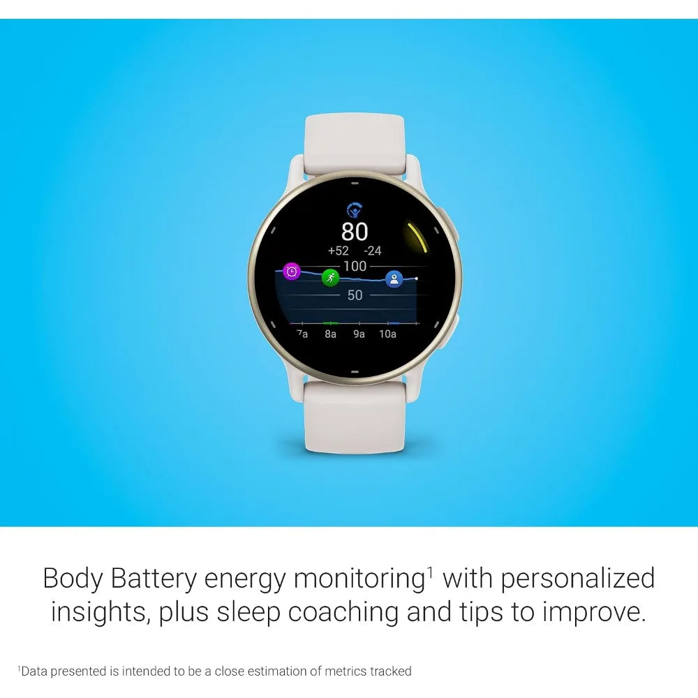 Health and Fitness GPS Smartwatch with AMOLED Display and Up to 11 Days Battery Life