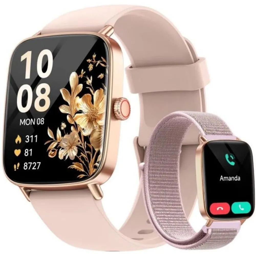 1.85" HD Women's Smartwatch with 100+ Sport Modes and Fitness Tracking