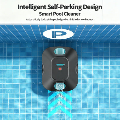 C2 Automatic Robotic Pool Cleaner Cordless Robotic Pool Vacuum with 210 Mins Long Runtime Smart Path Planning Auto-Parking Large Coverage up to 2200 Sq.Ft