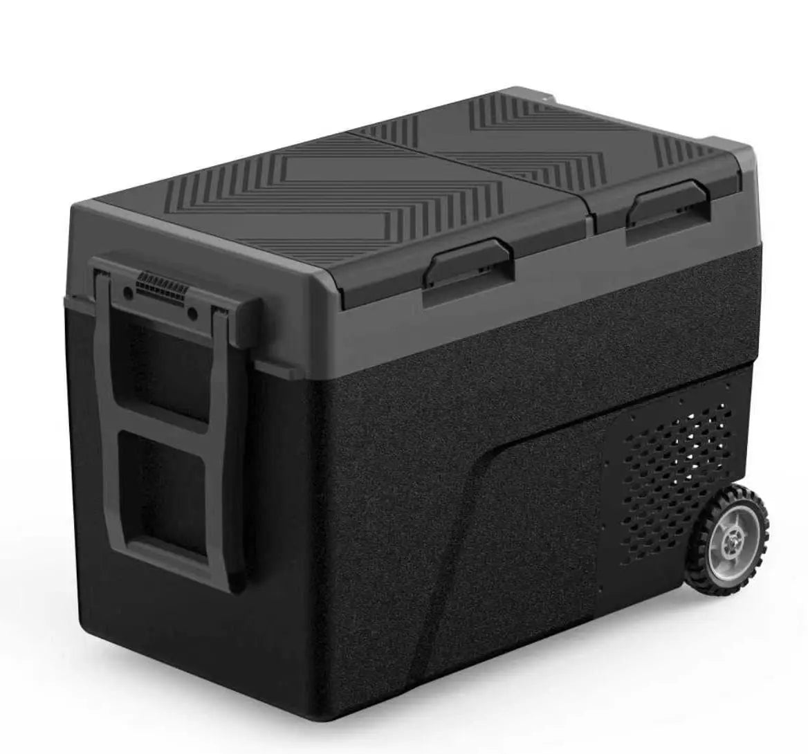 Car Refrigerator 19QT 18L Car Fridge Portable Freezer Compressor Electric Cooler Portable Refrigerator Rapid Freezing -4 Degree Fahrenheit To 68 Degree Fahrenheit 12V 24V DC Can Use Internal Battery Not Included LCD Built-In