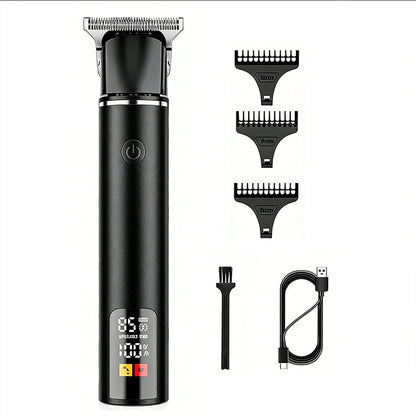 Cordless Hair Clipper with LED Display, Rechargeable Electric Trimmer for Men, USB Charging Beard Trimmer,Professional Barber & Home Use