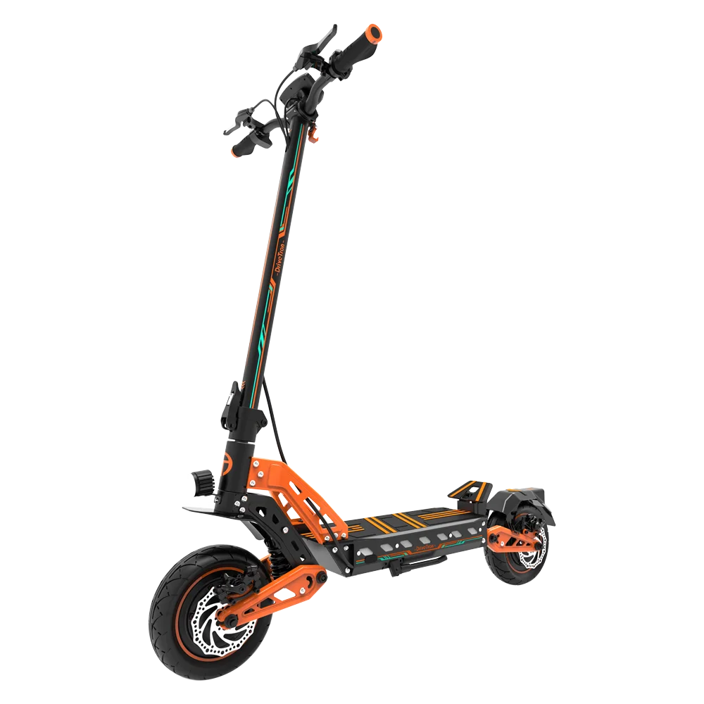 DriveTron DT10 Fast Electric Scooter 1000W 1200W Dual Motor 3300W Peak 48V 52V 20.8Ah 10" Vacuum Tires Dual Suspension Double Brakes 70km/h Off-Road E Scooter