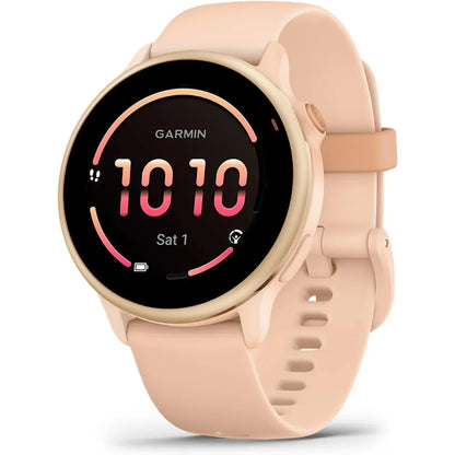 GPS Smartwatch: AMOLED, Long Battery, Heart Rate, Sleep, Music Storage, Water Resistant