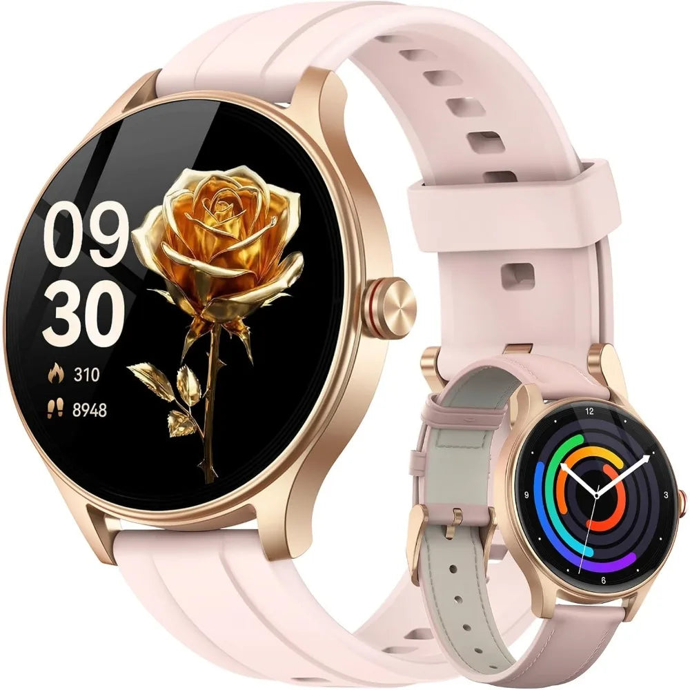 Smart Watch for Women - 1.57" HD Fitness Tracker with Bluetooth, Waterproof, Heart Rate Monitor, AI Voice, 105+ Sports Modes