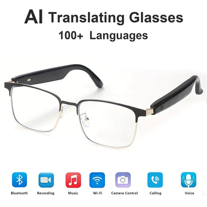 AI‑Powered Smart Glasses for Men Women, Photochromic Lenses Audio Glasses with Hi‑Fi Sound Quality, HD Hands‑Free Calls & Music Playback, Ideal for Outdoor Sports & Everyday Office Use