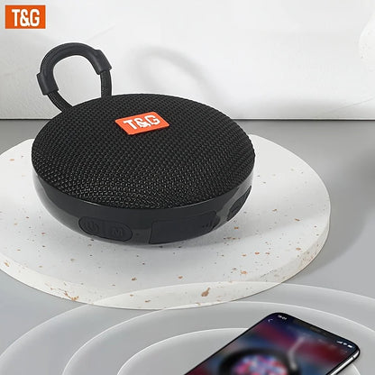 TG352 Bluetooth Speaker with Carry Rope, Bluetooth 5.3 Wireless Audio, USB Rechargeable, Hangs on Bags & Bicycles, Compatible with Phone/PC/Tablet, Great for Travel, Party, Outdoor Use & Gift Giving