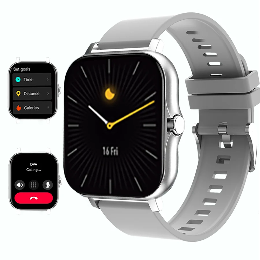 [Smart Watch For Men/Women] Jinmiyun HOT 1.83-Inch Smart Watch, Supporting Wireless Calls (Answering/Dialing/Rejecting Calls), Suitable for Men And Women, Fitness Activity Tracker, Supporting Multiple Sports Modes/Remote Shut