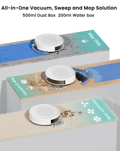 LEFANT M310 Ultra  Robot Vacuum Cleaner with TOF LiDAR Navigation, 6000Pa Suction,150 Minutes, HEPA Filter,  Ideal for Pet Hair