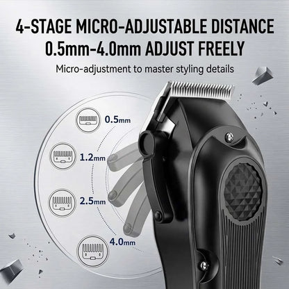 Professional Hair Clipper for Men, Electric Barber Clipper Cordless Rechargeable Hair Cutting Clippers, Men's Hair Cutting Tools