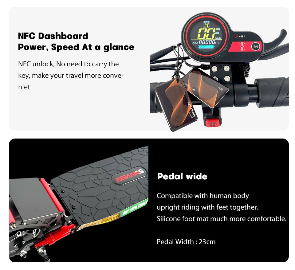 800W Electric Scooter for Adults 48V 13Ah Foldable Max Speed 45km/h 35-45km Range Dual Suspension EU/USA Stock Fast Shipping