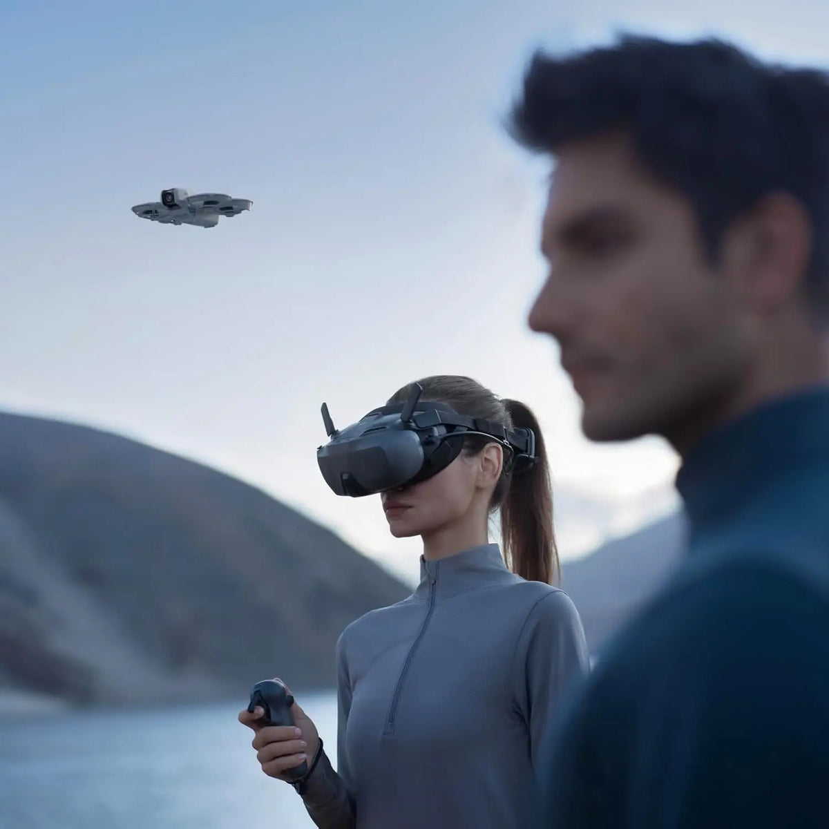 Open Box-DJI Neo Motion Fly More Combo, Mini Drone with 4K UHD Camera for Adults, 135g Self Flying Drone That Follows You, Palm Takeoff, Subject Tracking, QuickShots, with RC Motion 3 and 3 Batteries