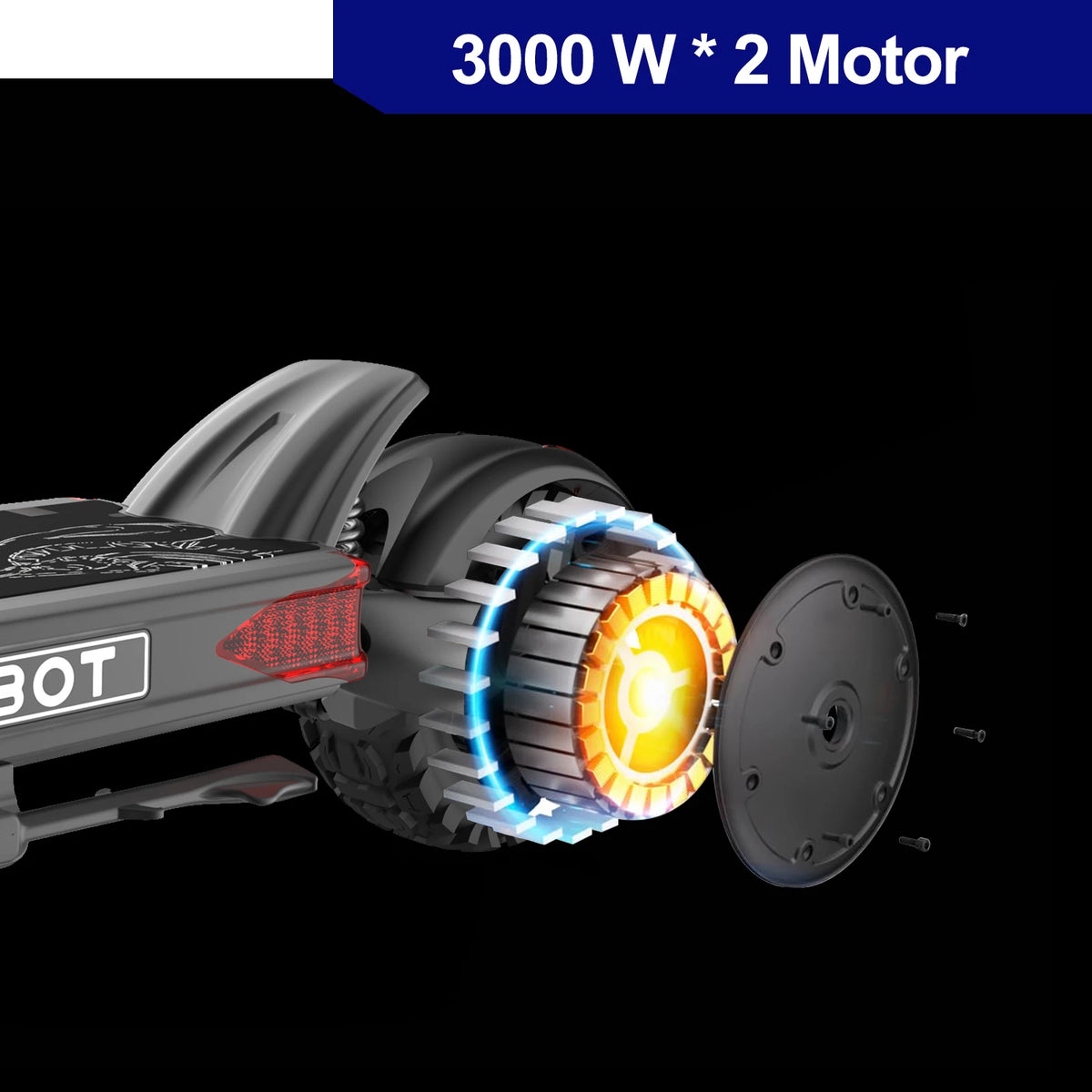 NANROBOT LS7+ Adult Electric Scooter - Fast 75mph Off-Road E-Scooter, Foldable Waterproof 6000W Dual Motor E-Scooter with Suspension, 300-Pound Load Capacity, 45-85 Mile Range, Dual Hydraulic Brakes