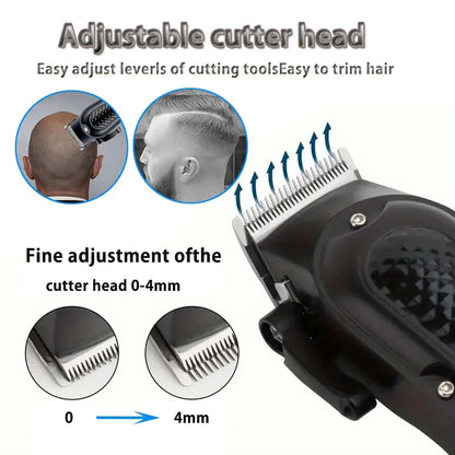 Professional Cordless Hair Clipper for Men Electric Barber Clipper & Trimmer Rechargeable Men's Hair Cutting Tools