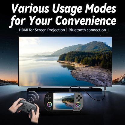 Anbernic RG40XX H Handheld Game Console 4.0'' IPS 640*480 Screen Linux 64G-bit 3200mAh RGB Joystick RG40XXH Portable Retro Gaming Console Supports 5G WiFi Streaming HDMI TV Output