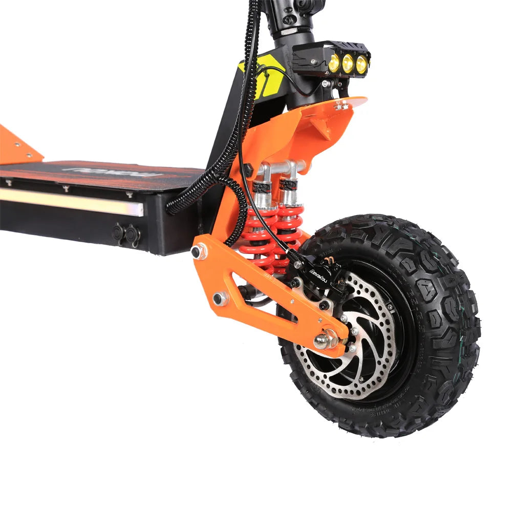 Stock European American Overseas Warehouses Sans High-Power 6000W Off-Road Folding Electric Scooter 60V40Ah Battery