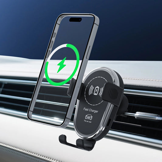 Wireless Car Charger Magnetic Air Vent Fast Charging Phone Holder for iPhone 17 Pro Max 16 15 Samsung Android Phones