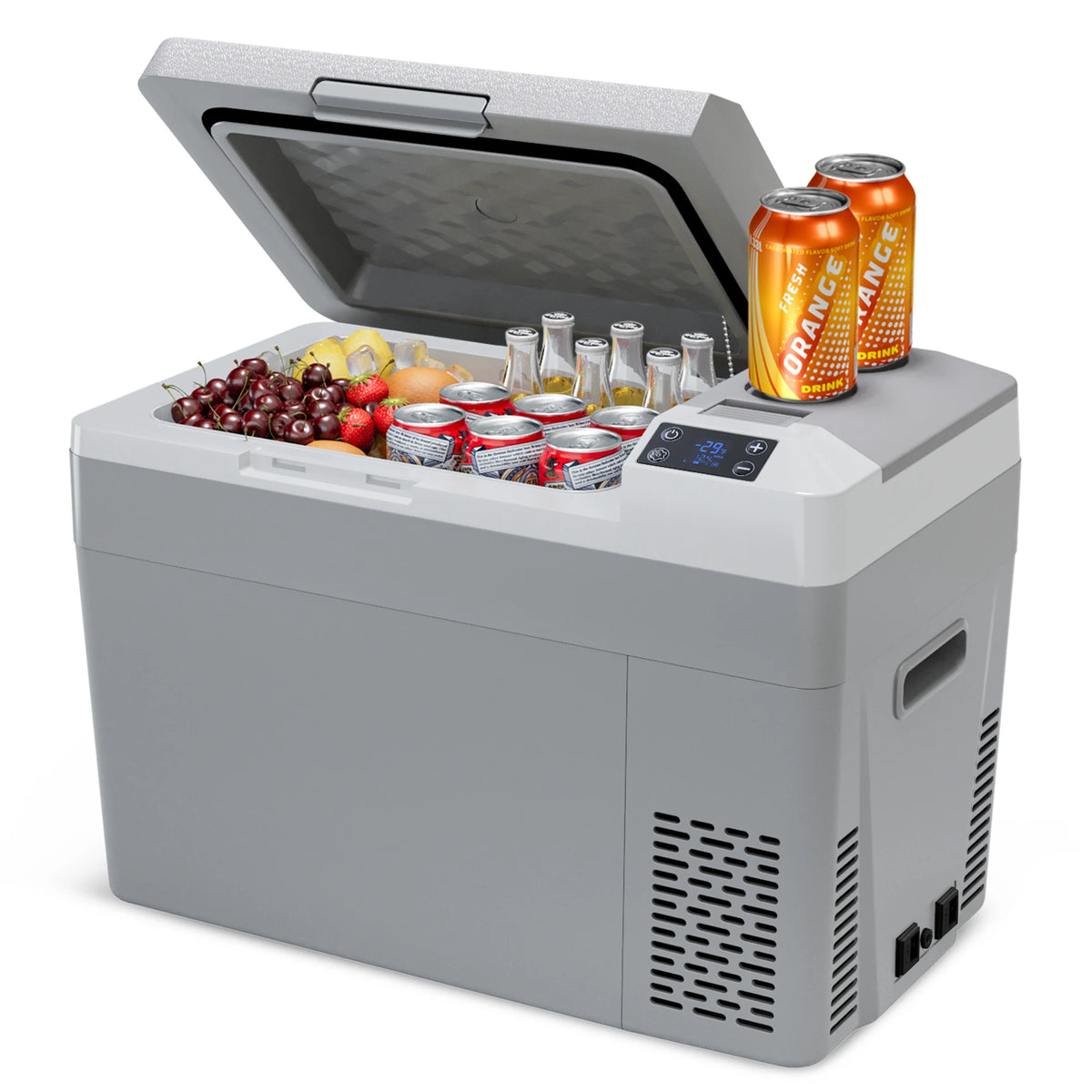 30L 40L 50L Portable Car Refrigerator Compressor Cooler Ice Box 12V 24V DC 110V 240V AC For Truck, RV, SUV, Boat, Camping, Tailgating, Road Trips