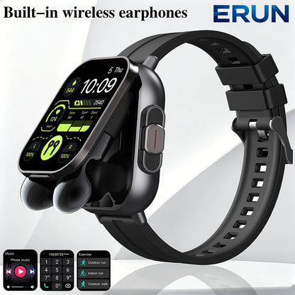 The Latest Smartwatch, Suitable for Both Men and Women, Equipped with a 2.01-inch Display Screen, Full Touchscreen Function, 2-in-1 Wireless Earphones, Music Playback, Camera Control and Other Functions, Is an Ideal Gift for