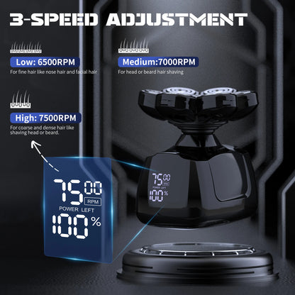 SEJOY Multifunctional 7D Head Shavers for Bald Men 6-in-1 Electric Razor with Nose Hair Trimmer Waterproof Mens Grooming Kit
